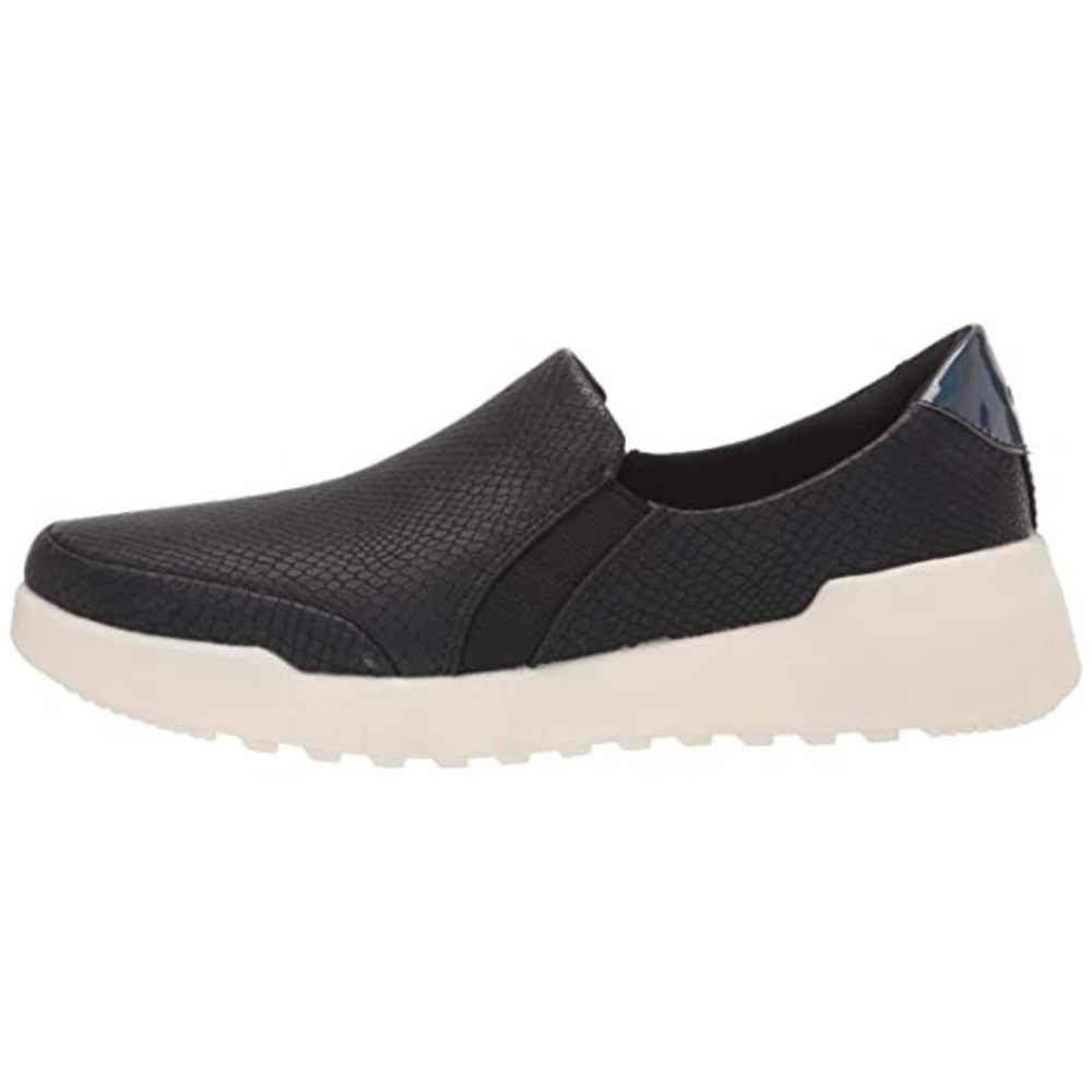 Ryka Women's Paola Slip-On Sneaker in Black Snake (8 Wide)